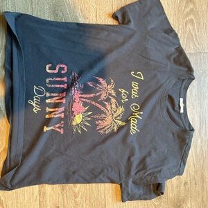 Maurices Black Tee with Colorful Graphic
